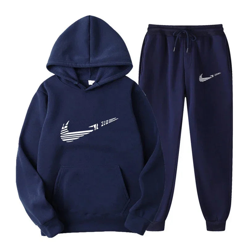 Men's and women's all-purpose sportswear with hooded sweatshirt for outdoor training, jogging, fashionable and casual, comfortab