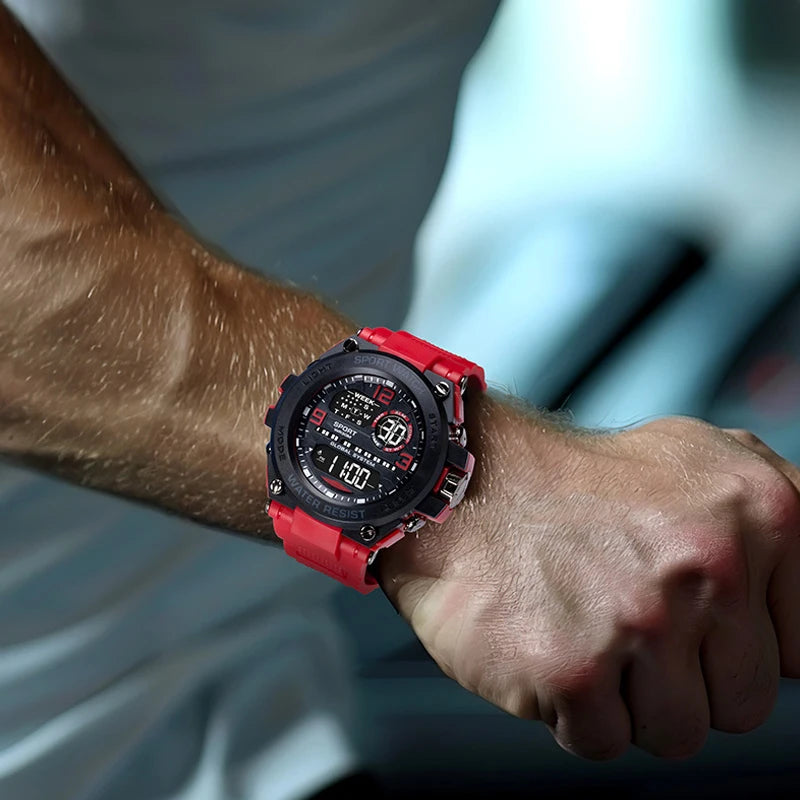 Fashion Sport Electronic Watch Waterproof Stopwatch Man Watches Luminous Alarm Clock Digital Wristwatch