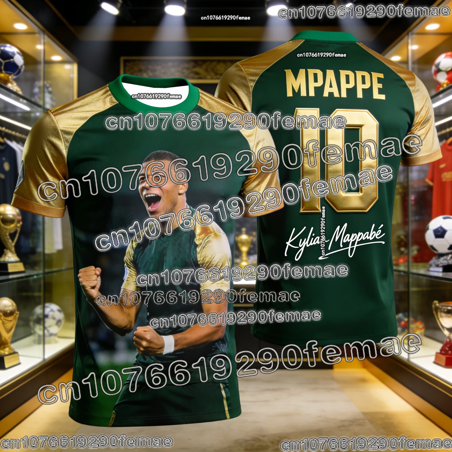 Fashion Mbappé Special Edition Football T-Shirt Quick Dry Outdoor Sports Jersey Breathable for Men Women Kids Daily Wear