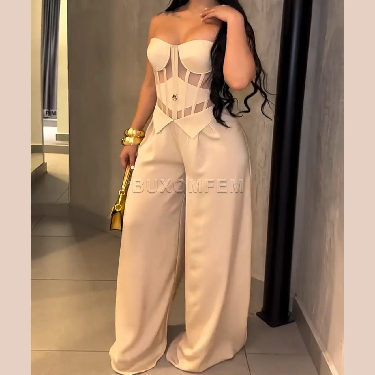 Ladies Stylish One-Piece Sets Female Sleeveless Yoga Sets Women's Fashion Jumpsuits Streetwear Outfits Evening Party Clothings