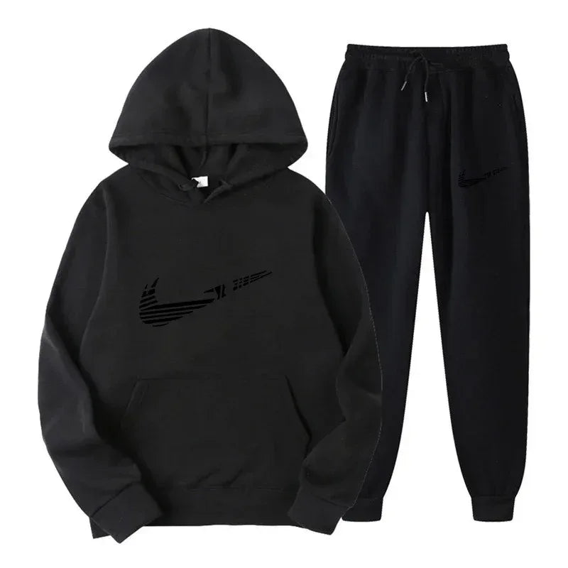 Men's and women's all-purpose sportswear with hooded sweatshirt for outdoor training, jogging, fashionable and casual, comfortab
