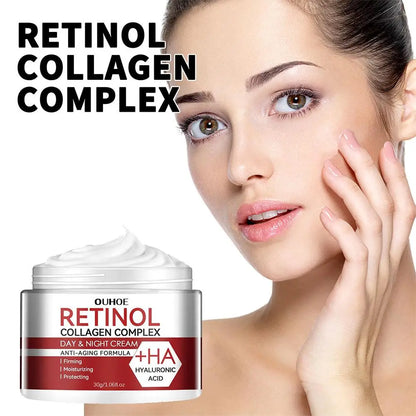 3pcs/set Retinol Wrinkle Remover Face Cream Firming Lifting Anti Aging Fade Fine Lines Moisturizing Whitening Repair Skin Cream