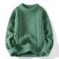Trendy Knitted Sweater For Men Casual Round Neck Pullover Male Knitted Soft Fall Winter Fashion Long Sleeve Mens Kntwear Outwear