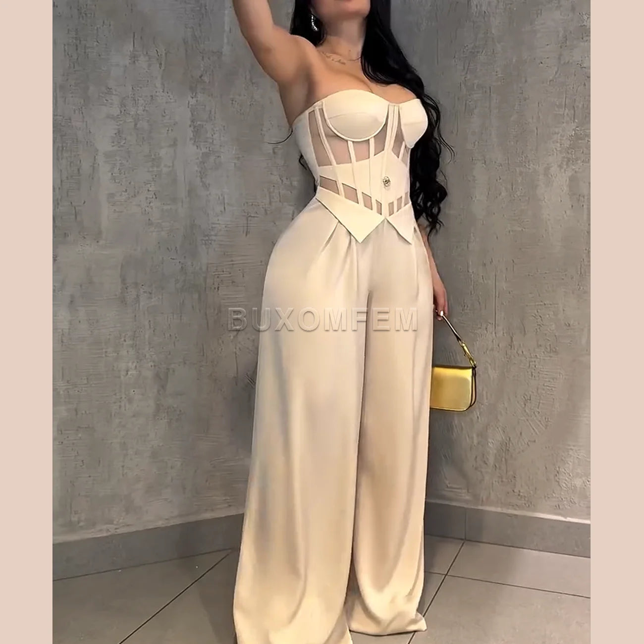 Ladies Stylish One-Piece Sets Female Sleeveless Yoga Sets Women's Fashion Jumpsuits Streetwear Outfits Evening Party Clothings