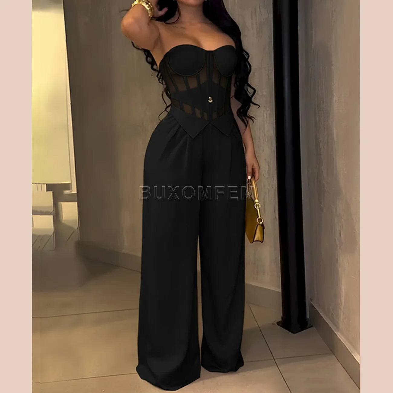 Ladies Stylish One-Piece Sets Female Sleeveless Yoga Sets Women's Fashion Jumpsuits Streetwear Outfits Evening Party Clothings