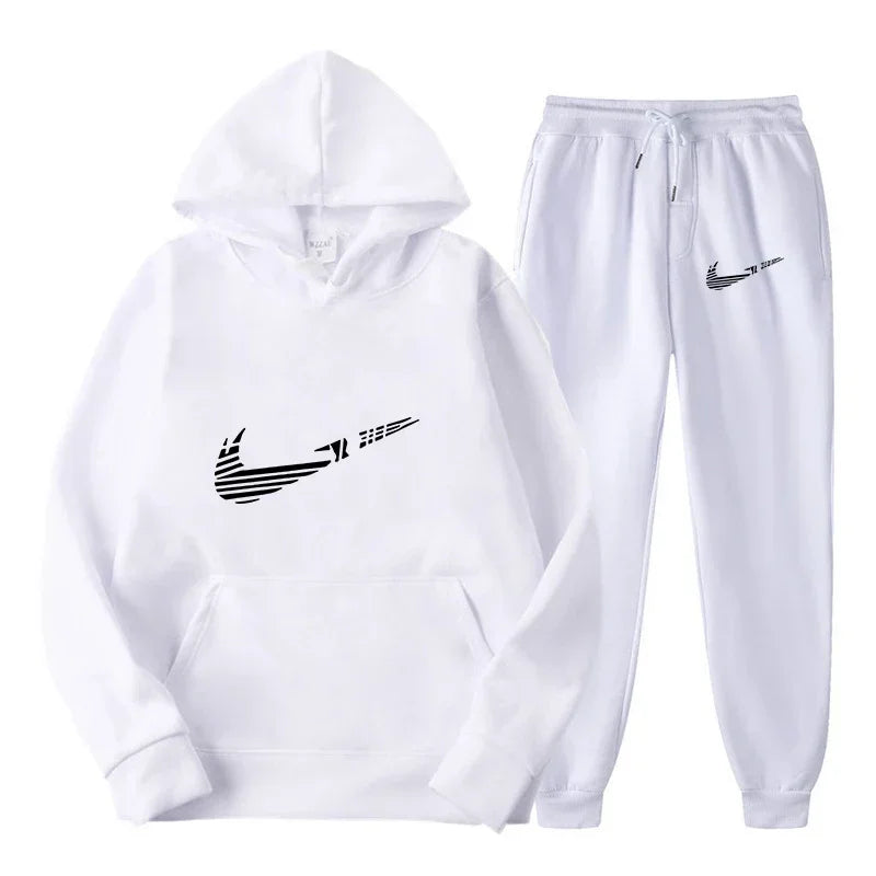Men's and women's all-purpose sportswear with hooded sweatshirt for outdoor training, jogging, fashionable and casual, comfortab