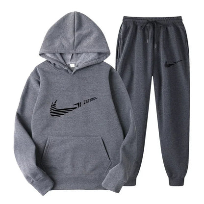 Men's and women's all-purpose sportswear with hooded sweatshirt for outdoor training, jogging, fashionable and casual, comfortab