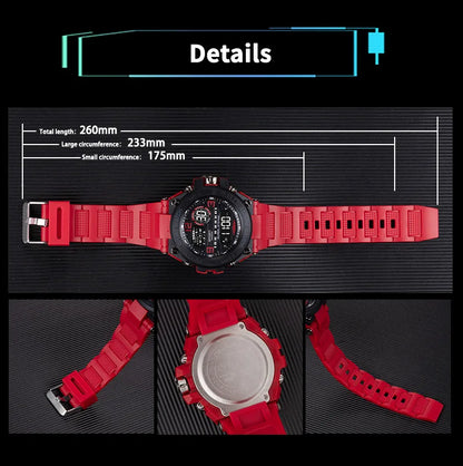 Fashion Sport Electronic Watch Waterproof Stopwatch Man Watches Luminous Alarm Clock Digital Wristwatch