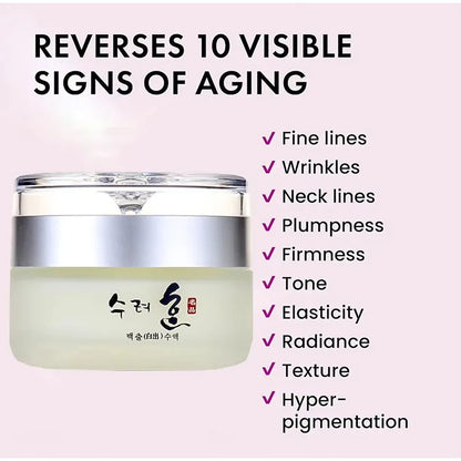 Korean Collagen Firming Anti Wrinkle Face Cream Fade Fine Lines Lifting Anti Aging Deep Hydration Whitening Skin Care Cream 50g