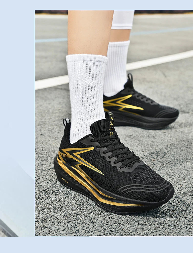 NEW Running Shoes Men Carbon Board Marathon Sports Breathable Lightweight Women's Comfortable Athletic Nonskid Sneakers Casual