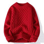 Trendy Knitted Sweater For Men Casual Round Neck Pullover Male Knitted Soft Fall Winter Fashion Long Sleeve Mens Kntwear Outwear