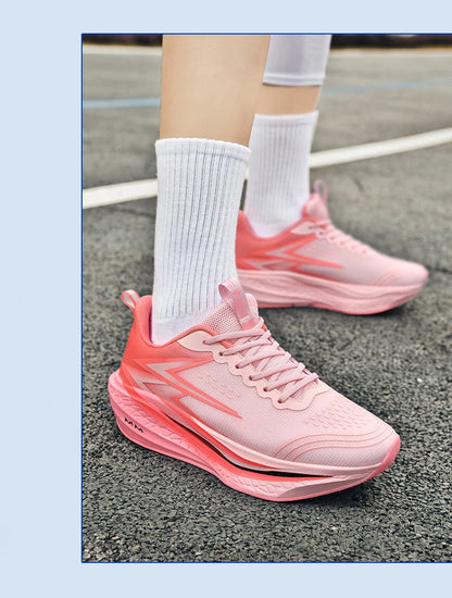 NEW Running Shoes Men Carbon Board Marathon Sports Breathable Lightweight Women's Comfortable Athletic Nonskid Sneakers Casual