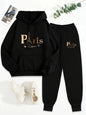 women Hoodies+sweatpant set Hip Hop Street Casual Printed Hoodie Oversize Loose New Sweatshirts Autumn Warm Fleece Clothing