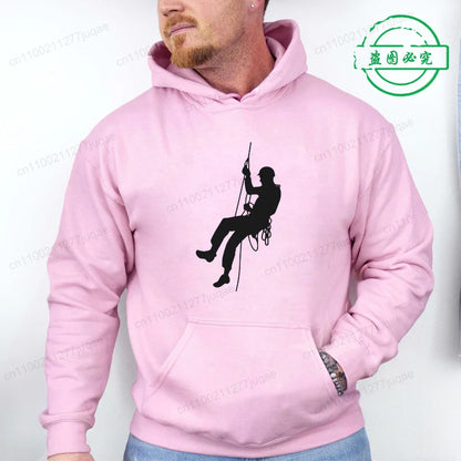 Hoodie Born To Climb, Mountain Hiking Rock Climbing Printed Unisex Sweatshirt Harajuku Hip Hop Hoodie Casual Fashion Streetwear