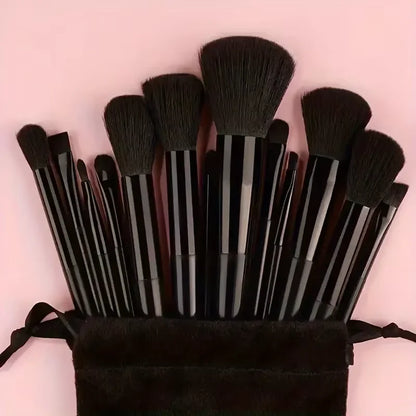 13 PCS Makeup Brushes Set Eye Shadow Foundation Women Cosmetic Brush Eyeshadow Blush Beauty Soft Make Up Tools Bag