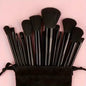 13 PCS Makeup Brushes Set Eye Shadow Foundation Women Cosmetic Brush Eyeshadow Blush Beauty Soft Make Up Tools Bag