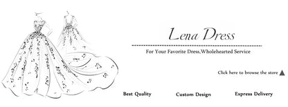 Lena Off-shoulder Evening Dresses Woman Elegant Dresses for Special Event Line A Luxury Women Evening Dress Custom Made Prom