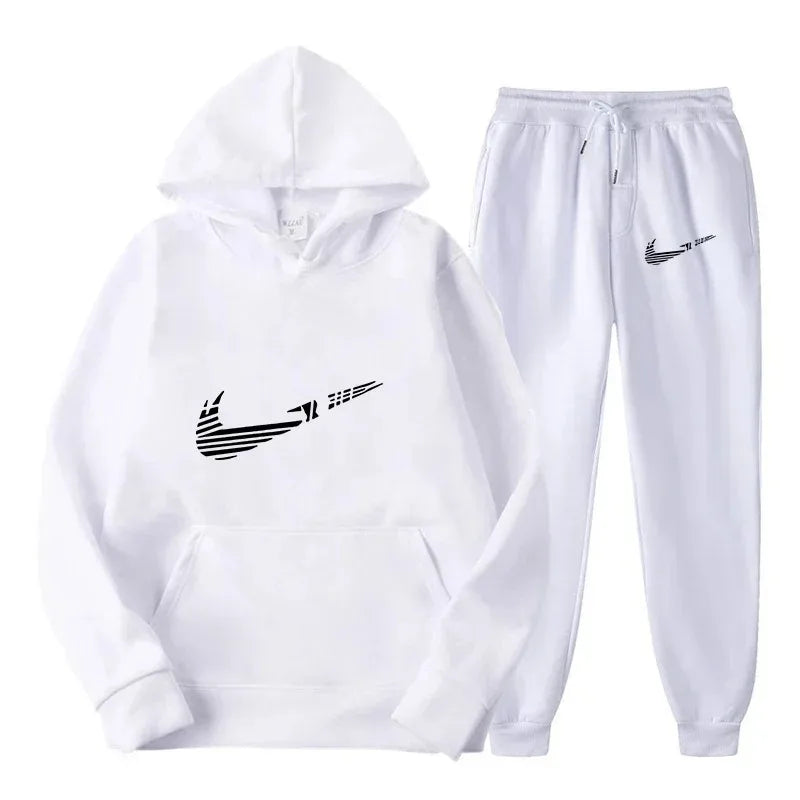 Men's and women's all-purpose sportswear with hooded sweatshirt for outdoor training, jogging, fashionable and casual, comfortab