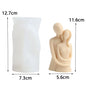 3D Valentine's Day Candle Mold DIY Handheld Rose Couple Kiss Sculpture Aromatherapy Gypsum Mold Chocolate Cake Baking Decor Gift