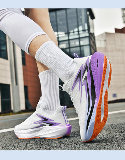 NEW Running Shoes Men Carbon Board Marathon Sports Breathable Lightweight Women's Comfortable Athletic Nonskid Sneakers Casual