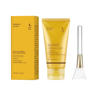 Turmeric Collagen Night Mask Hydrating Moisturizing Brightening Hydrating To Improves Spots Acne Dullness Skin Peel-off Mask