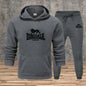 Men's Set Hooded Sweatshirts Sweatpants Autumn Winter Male Daily Casual Sports Jogger Suit 2026 Urban Fashion Hoodies Sportswear