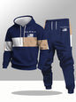 2026 Autumn/Winter New Men's Hoodie Set Y2K Fashion Warm Hoodie+sweatpants 2-piece Set Casual Loose Sportswear Set
