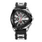 Unique Sports Men Watch High Quality Silicone Strap Auto Date Quartz Watches New Design Hot Sale Wristwatch Gifts For Him