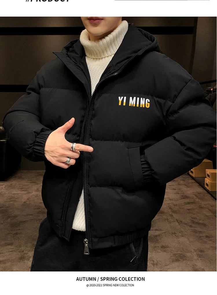 Winter Parka Men Padded Jacket Warm Puffer Jackets Outdoor Hooded Thickened Parka Coats Hombre Veste D'hiver Hommes