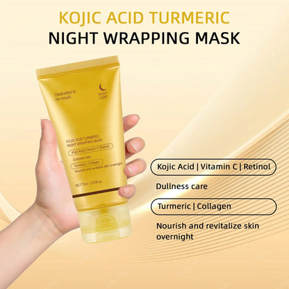 Turmeric Collagen Night Mask Hydrating Moisturizing Brightening Hydrating To Improves Spots Acne Dullness Skin Peel-off Mask