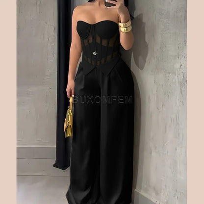 Ladies Stylish One-Piece Sets Female Sleeveless Yoga Sets Women's Fashion Jumpsuits Streetwear Outfits Evening Party Clothings