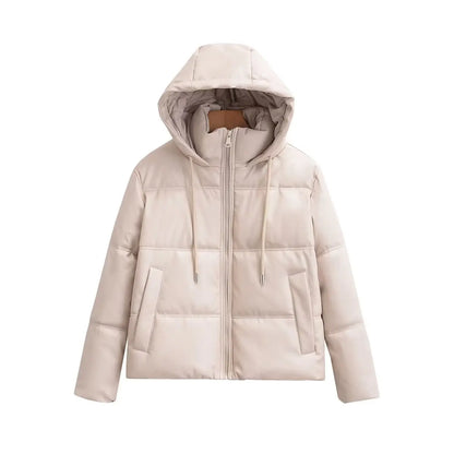 Winter Women's Cold Coat Winter Jackets For Women 2023 Warm Leather PU Parkas Winter Coat Promotion Female Outerwear