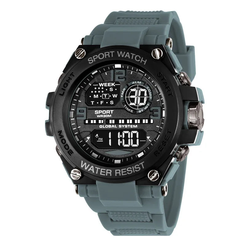 Fashion Sport Electronic Watch Waterproof Stopwatch Man Watches Luminous Alarm Clock Digital Wristwatch