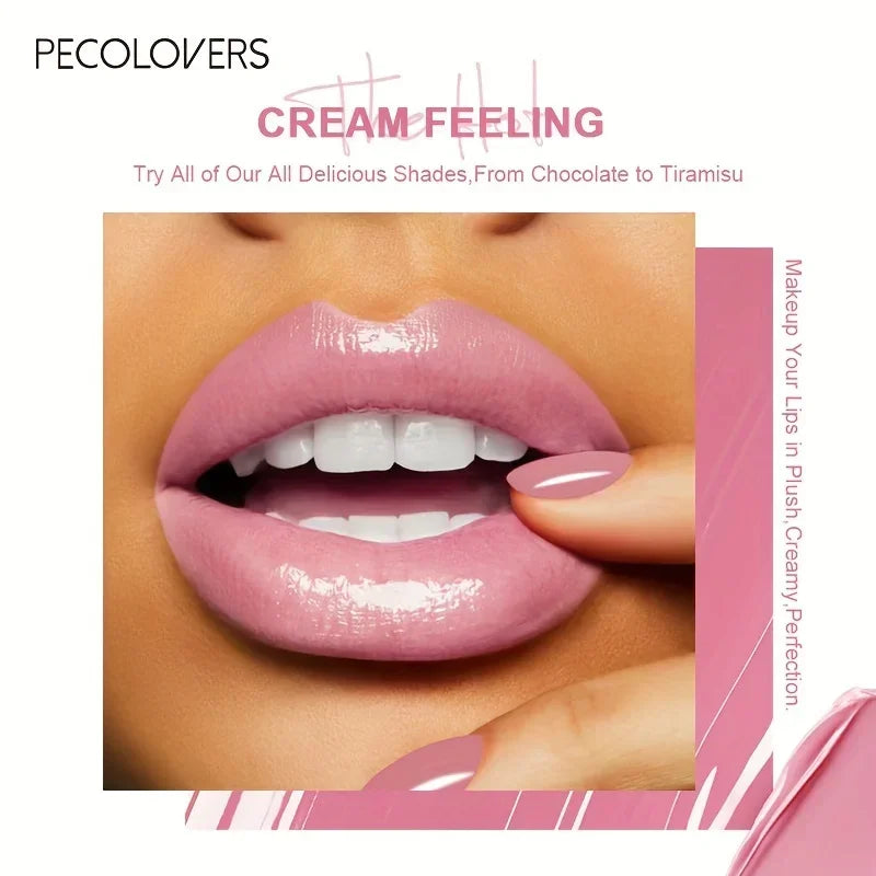1PC Butter Gloss Non-Sticky Lip Gloss Long Lasting Nude Lip Makeup Hydrating Lip Gloss with Essential Oil Liquid Lipstick