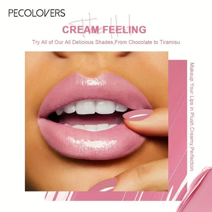 1PC Butter Gloss Non-Sticky Lip Gloss Long Lasting Nude Lip Makeup Hydrating Lip Gloss with Essential Oil Liquid Lipstick