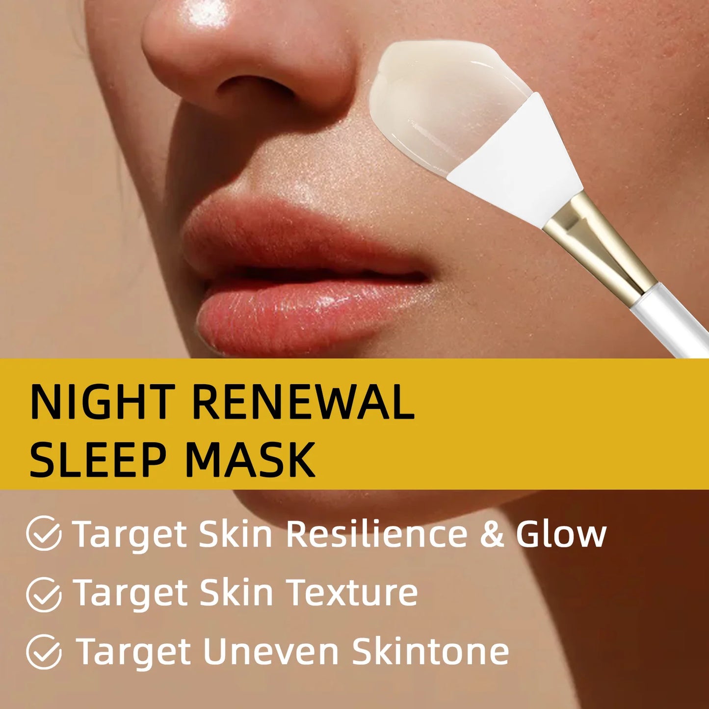 Turmeric Collagen Night Mask Hydrating Moisturizing Brightening Hydrating To Improves Spots Acne Dullness Skin Peel-off Mask