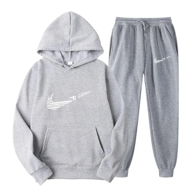 Men's and women's all-purpose sportswear with hooded sweatshirt for outdoor training, jogging, fashionable and casual, comfortab