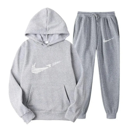 Men's and women's all-purpose sportswear with hooded sweatshirt for outdoor training, jogging, fashionable and casual, comfortab