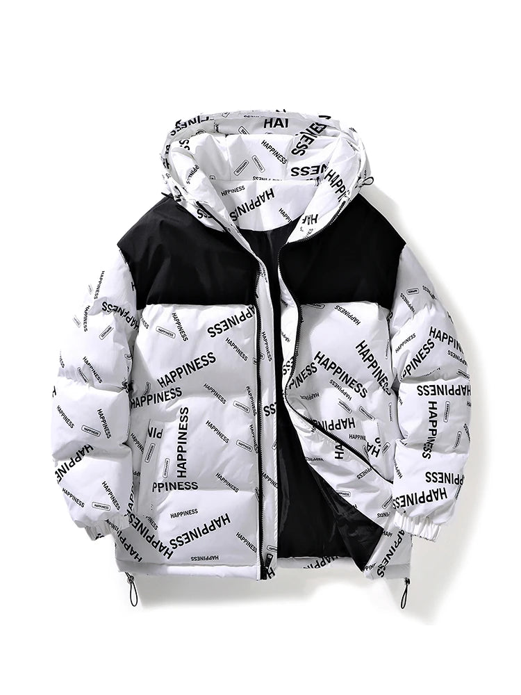 Winter Men Clothes New Parkas Cotton Padded Men Coat Winter Thick Warm Hooded Men Overcoat Teenagers Padded Jacket Down Jacket