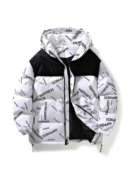 Winter Men Clothes New Parkas Cotton Padded Men Coat Winter Thick Warm Hooded Men Overcoat Teenagers Padded Jacket Down Jacket