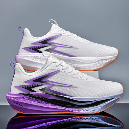 NEW Running Shoes Men Carbon Board Marathon Sports Breathable Lightweight Women's Comfortable Athletic Nonskid Sneakers Casual