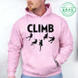 Hoodie Born To Climb, Mountain Hiking Rock Climbing Printed Unisex Sweatshirt Harajuku Hip Hop Hoodie Casual Fashion Streetwear