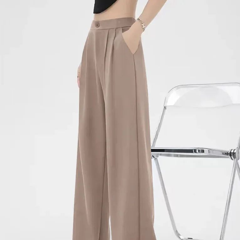 Slim Fit Ladies' Suit Jacket Double Row Metal Buckle Commuter Style Korean Elegance Thin Spring Women's Outerwear