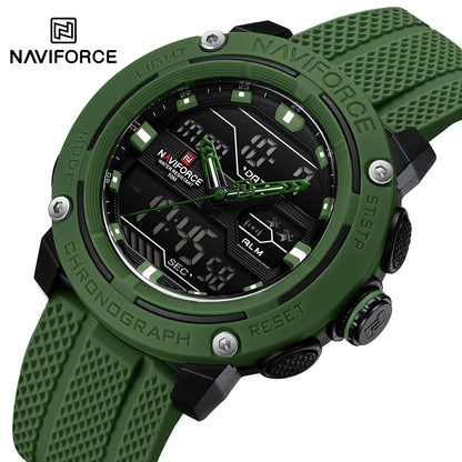 NAVIFORCE Luxury Watch Sport Waterproof Male Clock Date Digital Quartz Men Watch Double Display Wristwatch 2025 New reloj homb