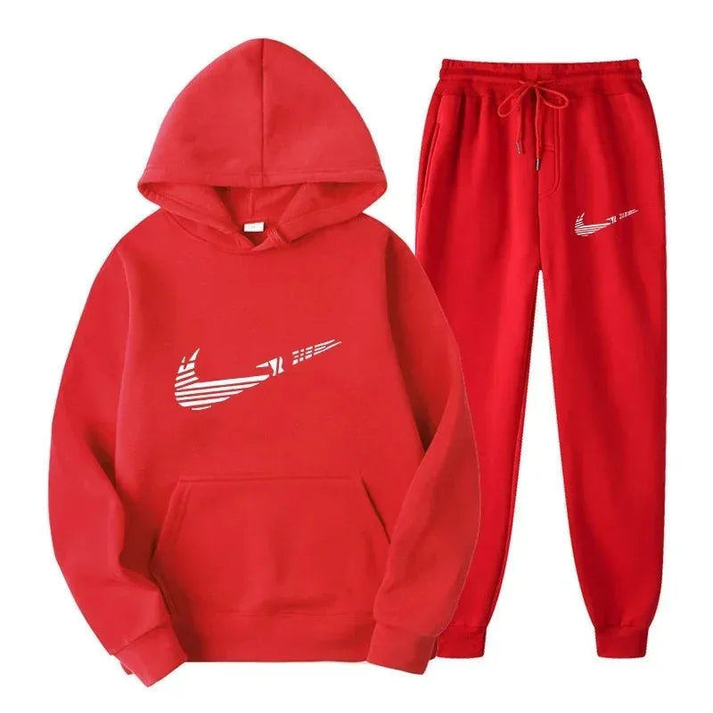 Men's and women's all-purpose sportswear with hooded sweatshirt for outdoor training, jogging, fashionable and casual, comfortab