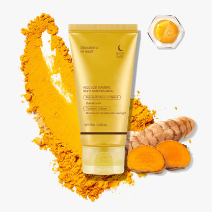 Turmeric Collagen Night Mask Hydrating Moisturizing Brightening Hydrating To Improves Spots Acne Dullness Skin Peel-off Mask