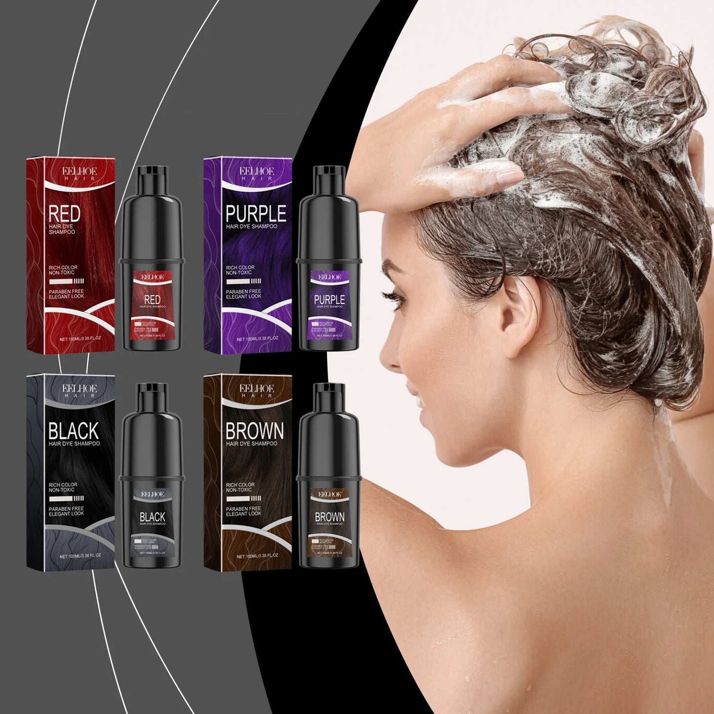 Hair Dye Shampoo Quick Hairdressing Maintain Lasting Color Effect Softening Hair Improve Gloss Herbal Essence Hair Color Shampoo