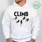 Hoodie Born To Climb, Mountain Hiking Rock Climbing Printed Unisex Sweatshirt Harajuku Hip Hop Hoodie Casual Fashion Streetwear