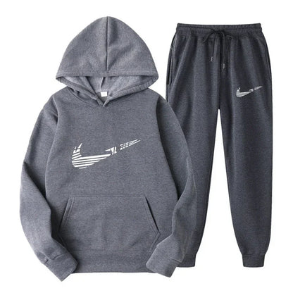 Men's and women's all-purpose sportswear with hooded sweatshirt for outdoor training, jogging, fashionable and casual, comfortab