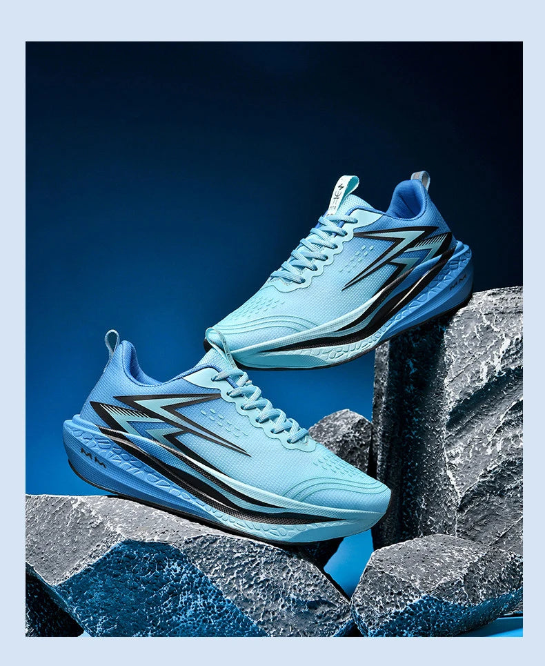 NEW Running Shoes Men Carbon Board Marathon Sports Breathable Lightweight Women's Comfortable Athletic Nonskid Sneakers Casual